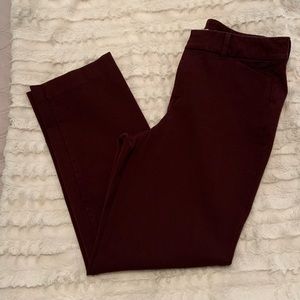 Burgundy Pixie High Rise